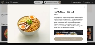 Ramen version poulet à 15,90€