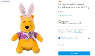 Medium-sized Disney knuffels vanaf €8,64 in de Disney Store