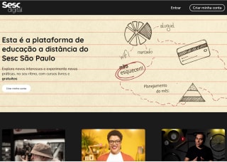 Cursos EAD do Sesc Digital - Gratuito.