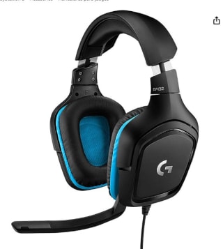 Auriculares para gaming con cable marca Logitech modelo G432 por 34,99€