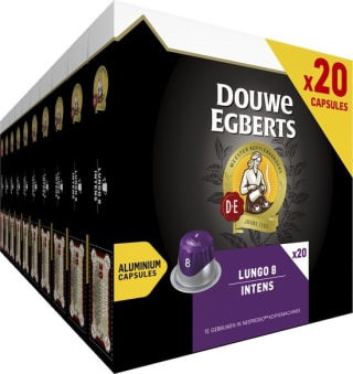 10x Douwe Egberts Koffie Koffiecups Lungo Intens 20 stuks voor €38,84 bij Bol