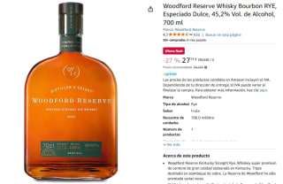 Woodford Reserve Whisky Bourbon RYE 700 ml por 27,75€