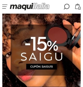-15% de Descuento en Saigu desde Maquillalia.