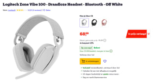 Logitech Zone Vibe 100 Off-White Headset voor €68,49 bij Bol