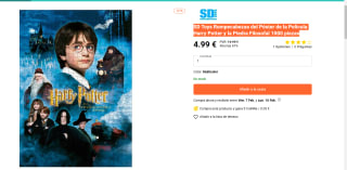 SD Toys Puzzle del Póster de la Película Harry Potter y la Piedra Filosofal 1000 piezas por 4,99€