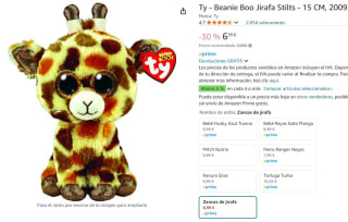 Peluche Ty - Beanie Boo Jirafa Stilts - 15 CM por 6,99€