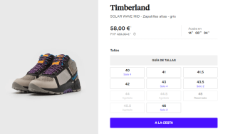 Botines de Trekking para Hombre Timberland SOLAR WAVE MID por 58€