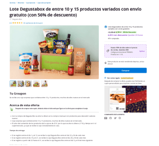 Caja Degustabox a tan solo 5,59€