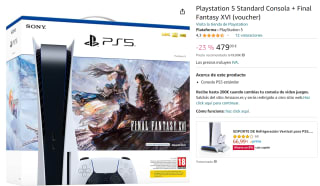 Playstation 5 Standard Console + Final Fantasy XVI (voucher) voor €479 bij Amazon.es