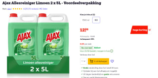 Diverse Ajax Allesreiniger 2x 5L voor €12,99 bij Bol