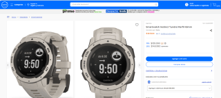 Smartwatch Garmin Instinct Tundra Marfil de 45mm por $139.990