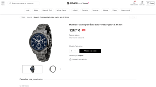 Maserati Cronógrafo Éxito Solar metal por 129,99€