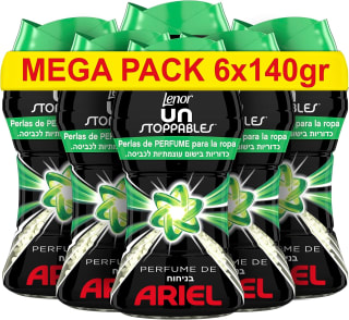Pack 6 Lenor UNstoppables Perlas de Perfume para Ropa, 372 Lavados por 15,29€