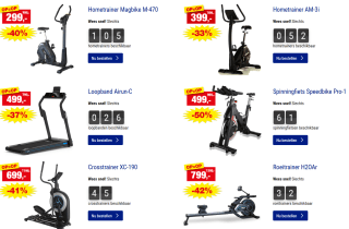 Tot 50% korting op fitnesstoestellen bij Hubo