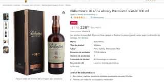 Ballantine's 30 años whisky Premium Escocés 700 ml por 228€