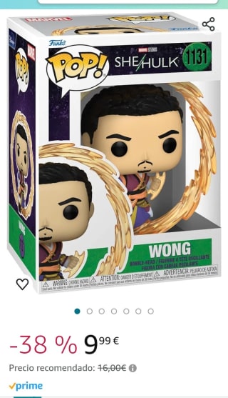 Funko Pop! Vinyl: Marvel She-Hulk Wong por 9,99€.