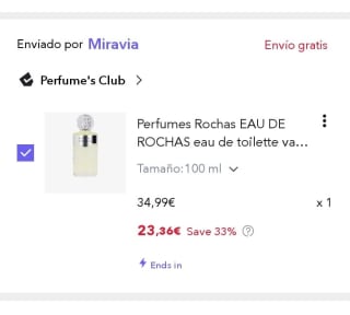 Perfumes Rochas EAU DE ROCHAS eau de toilette vaporizador de 100ml por 23,36€.