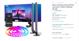 Govee Kit Dreamview G1 Pro Luces Monitor 22-32" por $600 | Mercado Libre