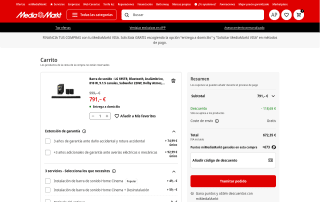 Barra de sonido LG S95TR Bluetooth inalámbrica 810W 9.1.5 canales por 672,35€