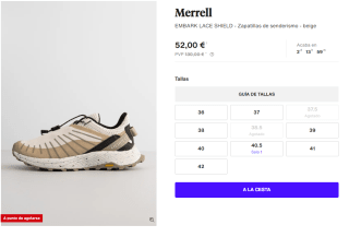 Zapatillas de Trekking para Mujer Merrell EMBARK LACE SHIELD por 52€