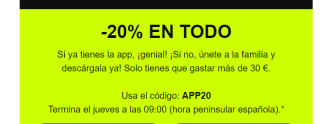 -20% descuento en todo desde la app de Asos