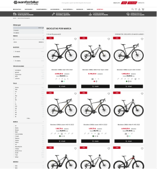 Bicicletas y ropa deportiva con 25% Descuento en Sanferbike