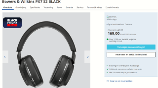 Bowers & Wilkins - Px7 S2 - Over-ear hoofdtelefoon voor €169 bij Electroworld
