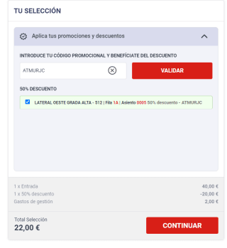 50% descuento entradas Champions Atlético de Madrid Feyenoord