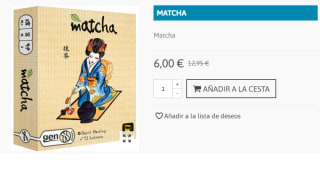 Juego de Cartas Matcha por 6€