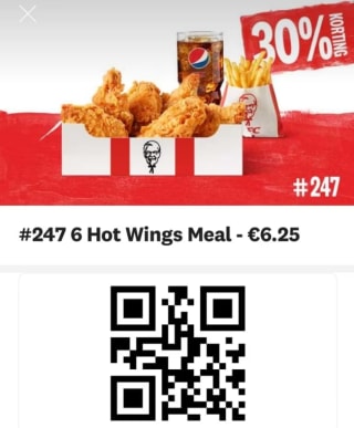 Kfc deals tot 35% korting via de app