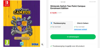 Two Point Campus Enrolment Edition voor €14,90 bij Smyths Toys