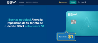Reposición de Tarjeta BBVA por solo $1