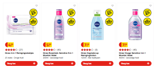 Gratis Nivea handdoek bij 1 actie product i.p.v. 2 bij Kruidvat
