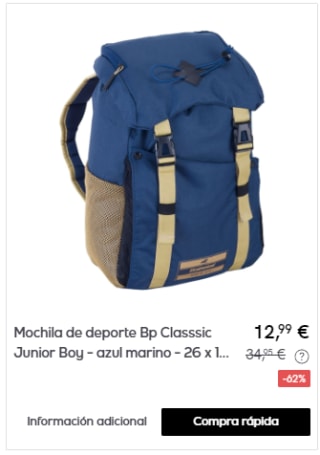 BABOLAT - Mochilas por 12,99€