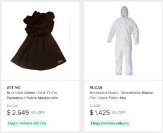 Hasta 5% de descuento en ropa y accesorios por Pinturerias MM