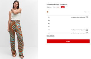 Pantalón satinado estampado para Mujer por 3.99€