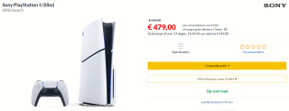 PlayStation 5 - Disc Edition - Slim voor €479 bij Alternate