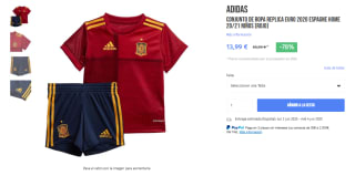 Adidas Conjunto Euro 2020 España 20/21 Bebes por 13,99€