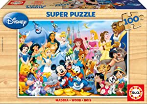 Super puzzle madera 100 piezas El maravilloso mundo de Disney marca Educa por tan sólo 5,50€