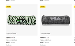 Recopilación de productos desde Sprinter a partir de 1,99€