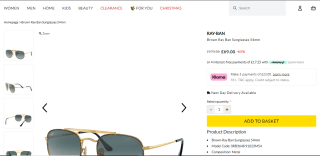 Ray-Ban Marshall 54mm Sunglasses - £55.20