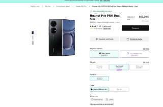 Móvil Huawei P50 Pro 256 GB negro por 609€