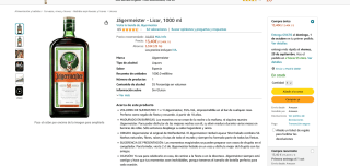 Licor Jägermeister 1000ml por solo 13,40€