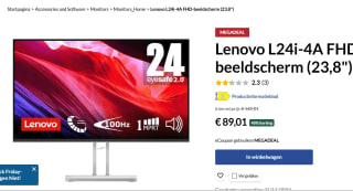 Lenovo L24i-4A LED display 60,5 cm (23.8") 1920 x 1080 Pixels Full HD voor €89