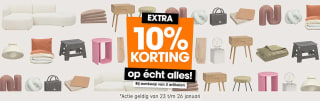 10% extra korting op alles, incl. de sale bij Kwantum