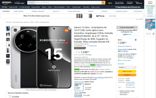 Xiaomi 15 Ultra Smartphone por 1.038,84€