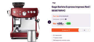 Sage Barista Express Impress voor €499 bij Ibood