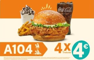 Menú 4 productos por tan solo 4€