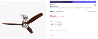 Electrodomésticos de cocina y ventiladores de techo a precios de locura