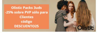 25% descuento en Olistic packs 3ud , para registrados